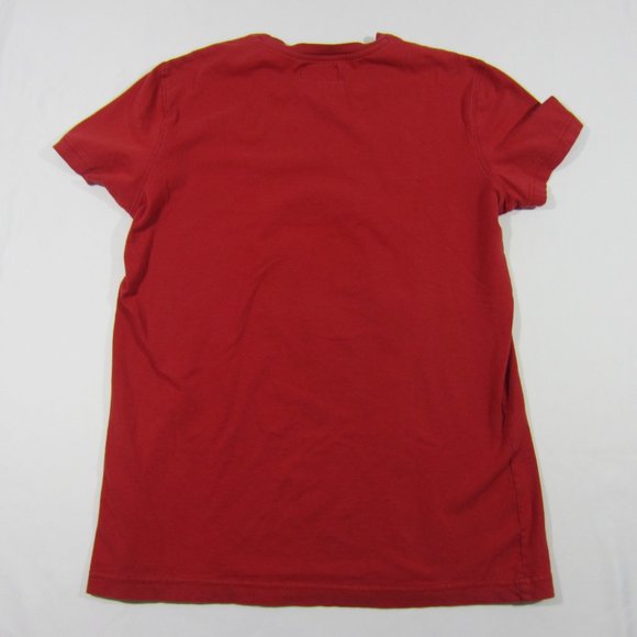 Emporio Armani Women's Red Car Vintage tee Top T-shirt L - Picture 7 of 8